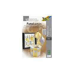 folia Bloc de carton de bricolage, A4, 300 g/m2, or & argent () 