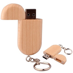 Wewoo Clé USB Disque Flash USB Matériau Bois 2 Go 