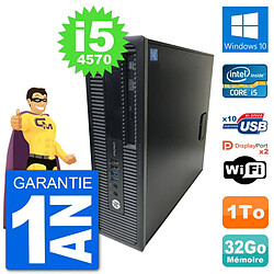 PC HP EliteDesk 800 G1 Core i5-4570 RAM 32Go Disque Dur 1To Windows 10 Wifi · Occasion 