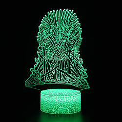 Universal Lumière de nuit à LED 3D, décoration de bureau en 16 couleurs, lumière de nuit lointaine à toucher USB, meilleur cadeau d'anniversaire de Noël pour les garçons, les filles, les enfants(Coloré) 