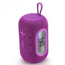 Yonis Enceinte Bluetooth LED 20W Super Bass Portable Enceinte Bluetooth Portable Subwoofer 20W LED Lumière Respirante Autonomie Longue Durée Violet YONIS