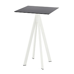 Materiel Chr Pro Mange-debout Infinity avec piètement blanc + plateau HPL 70x70 cm - Veba