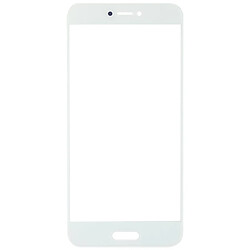 Wewoo Lentille en verre avec écran extérieur pour 10 PCS pour Xiaomi Mi 5c (Blanc)