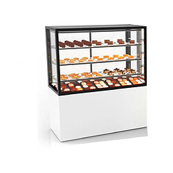 Vitrine Réfrigérée à 4 Faces avec Base 100 - 1000 x 600 x 1400 mm et avec Accès Frontal - 3 étagères Réglables - Sayl