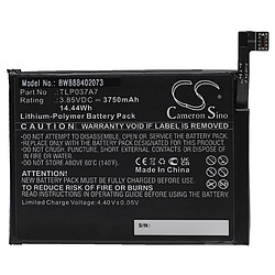 vhbw Batterie remplacement pour Alcatel TLP037A7 pour téléphone portable (3750mAh, 3,85V, Li-polymère) 