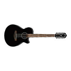 AEG5012 Black High Gloss 12 cordes Ibanez