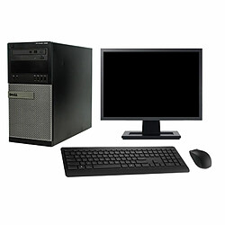 PC Tour Dell 7020 Ecran 27" Intel G3220 RAM 16Go Disque 500Go Windows 10 Wifi - Occasion