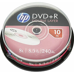 HP DVD+R DL 8X 10PK cake box HP 8.5GB