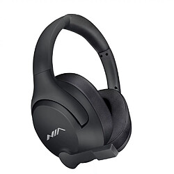 General Casque Bluetooth sans fil, pliable sur l'oreille avec microphone, casque stéréo à basses profondes avec cache-oreilles doux à mémoire de forme pour iPhone/téléphone portable/PC(noir)