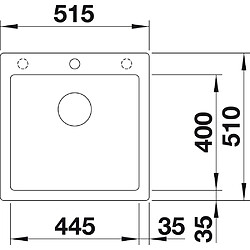 Avis BLANCO 523677 pleon 5 5 SILGRANIT PuraDur avec télécommande, rochers d'écoulement Gris