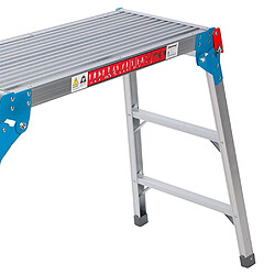 Safetool Escabeau plateforme Silverline 800mm capacité 150kg