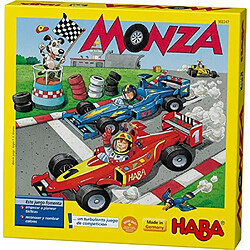 HABA Monza - Un jeu de sociAtA pour dAbutants en course automobile encourage les capacitAs de rAflexion - 5 ans et plus (fabriquA en Allemagne)