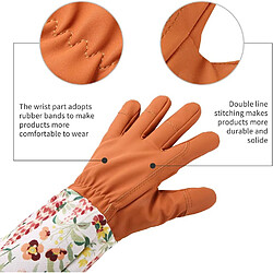 Avis BESTA Gants de jardinage en cuir rallongent les gants d'élagage de jardin professionnels cadeaux de jardinage