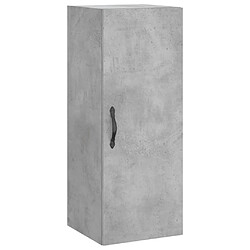 vidaXL Armoire murale gris béton 34,5x34x90 cm bois d'ingénierie