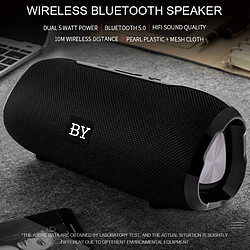 Wewoo Enceinte Bluetooth BY Portable Haut-parleur Étanche 3D Stéréo Musique Surround Système de sonorisation extérieure Prise en charge TF AUX Bleu