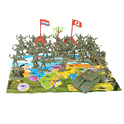 Avis 41 Pièces Miniatures Soldat Jouets Militaire Modèle Playset Figure Jouet Armée Vert