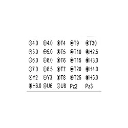 KIT EMBOUTS TOURNEVIS 31PIECES (CR-V BIT