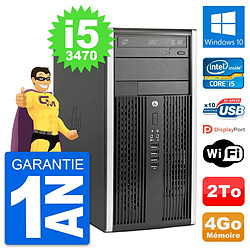 PC Tour HP Compaq Pro 6300 CMT Intel i5-3470 RAM 4Go Disque 2To Windows 10 Wifi · Occasion 