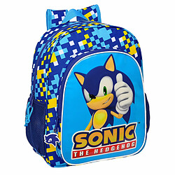 Cartable Sonic Speed 32 x 38 x 12 cm Bleu 