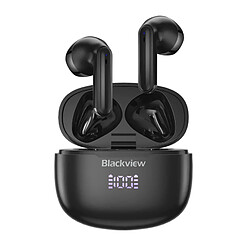 Blackview Airbuds 7 (Écouteurs sans fil - Affichage LED - Bluetooth 5.3) Noir 