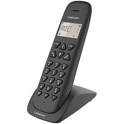 LOGICOM telephone fixe sans Fil sans répondeur noir