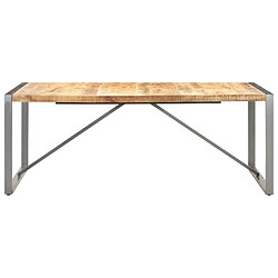 vidaXL Table à manger 200x100x75 cm Bois de manguier massif brut