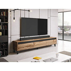 Acheter BIM FURNITURE Meuble TV NORD 185 cm chêne wotan anthracite