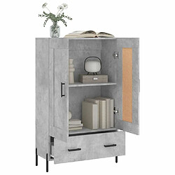 Acheter Maison Chic Buffet,Meuble de Rangement,commode pour salon,Cuisine gris béton 69,5x31x115 cm bois d'ingénierie -MN52201