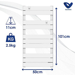 Acheter Chauffage sèche-serviette 500W - inertie sèche - blanc - Voltman