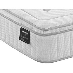 Avis Vente-Unique Matelas 140 x 190 cm anti-feu ressorts ensachés 5 zones, mémoire de forme et surmatelas intégré ép.28cm - OROS de YSMÉE HÔTEL