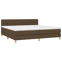 Avis Sommier à lattes,Cadre à lattes de lit pour Adulte matelas et LED Marron foncé 200x200 cm -MN41271