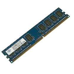 1GB Ram Barrette Mémoire NANYA DDR2 PC2-6400U NT1GT64U88D0BY-AD Pc Bureau - Occasion