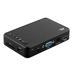 Wewoo Passerelle multimédia Lecteur de disque dur de décodage HD 1080P de U avec carte SD AV + VGAprise US noir