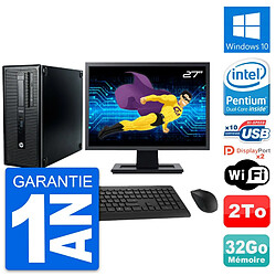 PC Tour HP ProDesk 600 G1 Ecran 27" G3220 RAM 32Go Disque 2To Windows 10 Wifi · Occasion 