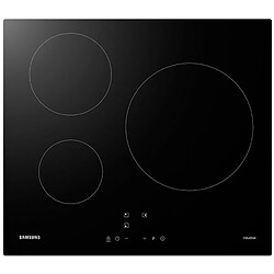 Table de cuisson induction 59cm 3 feux 7200w noir - nz63m3nm1bb - SAMSUNG 