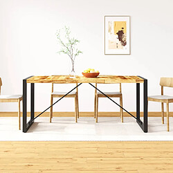 vidaXL Table à manger Bois de manguier brut 180 cm