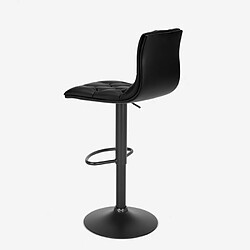 Acheter Superstool Tabouret de bar et cuisine rembourré noir design Chesterfield Honolulu Black Edition