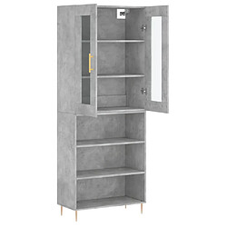 Acheter Maison Chic Buffet,Meuble de Rangement,commode pour salon,Cuisine Gris béton 69,5x34x180 cm Bois d'ingénierie -MN87951