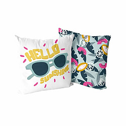 Happy Friday Housse de coussin HappyFriday Aware Hello sunshine Multicouleur 50 x 50 cm 2 Pièces