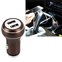 Wewoo Chargeur numérique DC 12-24V Intelligent correspondant courant Charge Dual USB de voiture Brown