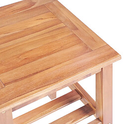 Avis vidaXL Table basse 40x40x50 cm Carrée Teck solide