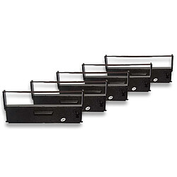 5 x bande d'encrage vhbw pour imprimante matricielle Epson TM 930 Serie, TM 935, TM 950, TM-H 5000 ERC-31, C43S015231, S015231, entre autres