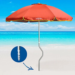 Acheter Parasol de plage aluminium léger visser protection uv GiraFacile 220 cm Eolo