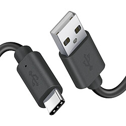 Motorola Câble USB vers USB-C Noir 1m pour Téléphone, Produit officiel Noir