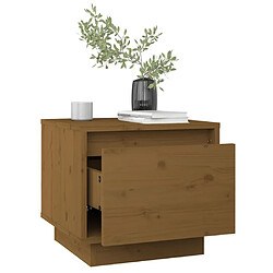 Avis Maison Chic Table de chevet, Table de Nuit, Meuble de rangement Marron miel 35x34x32 cm Bois de pin solide