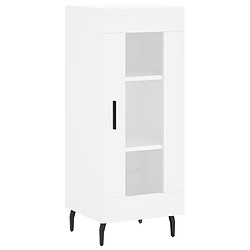 Maison Chic Buffet,Meuble de Rangement,commode pour salon,Cuisine blanc 34,5x34x90 cm bois d'ingénierie -MN64659