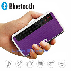 Universal Haut-parleur stéréo Bluetooth portable FM Radio Clear Bass Haut-parleur double rail TF Card USB Music Player LED Torche | Haut-parleur Bluetooth FM Radio | Haut-parleur FM Music Player