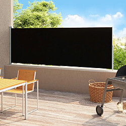 vidaXL Auvent latéral rétractable de patio 220x500 cm Noir