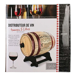 Acheter Totally Addict Distributeur de vin tonneau 5 litres Bistrot gris.