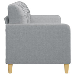 Avis vidaXL Canapé à 3 places Gris clair 180 cm Tissu